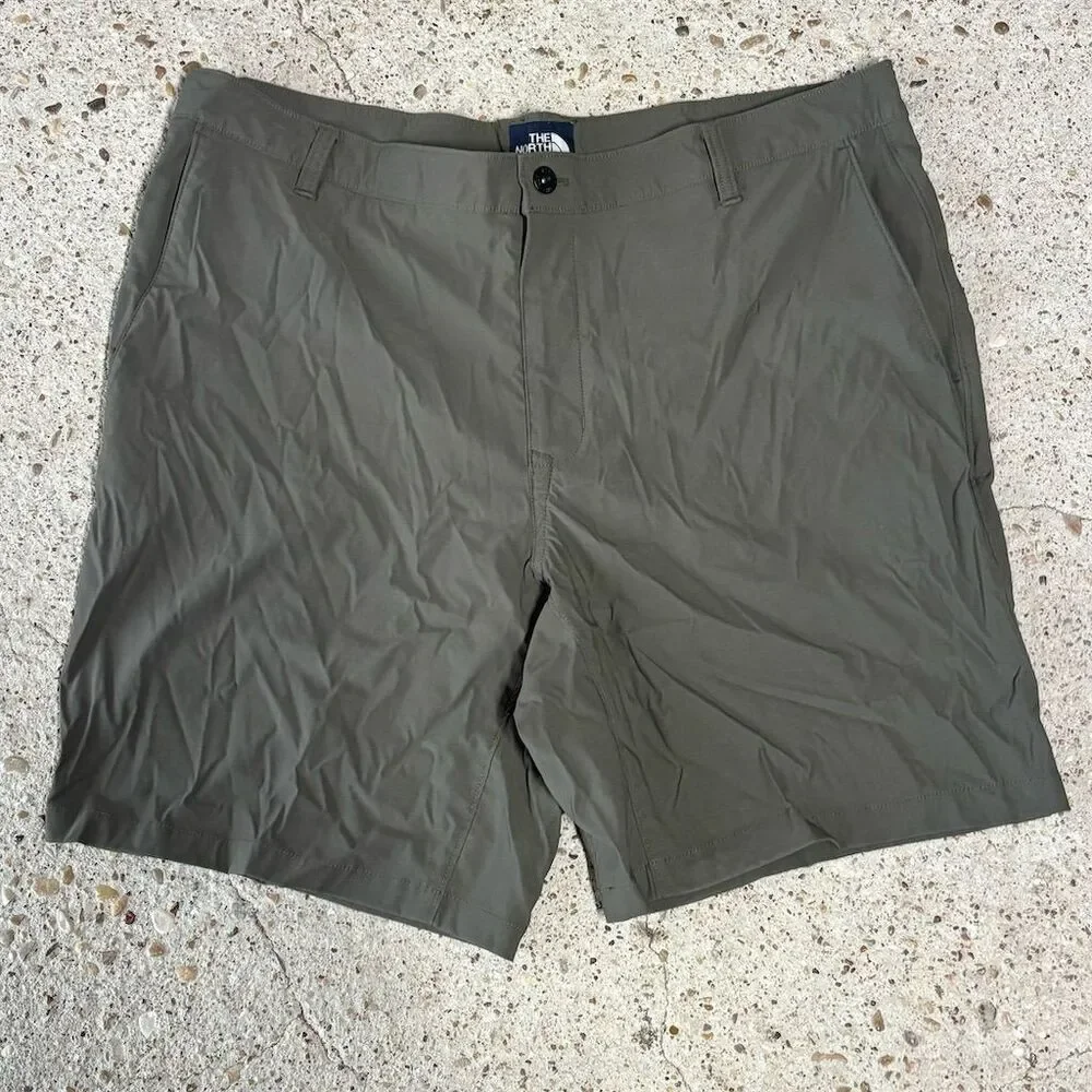 Vintage The North Face Men's Cargo Shorts Green Size 40 Summer Casual